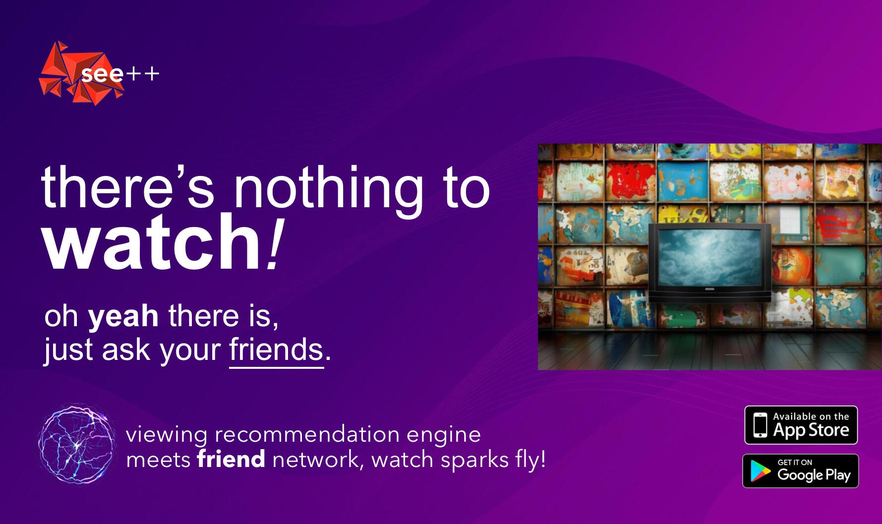 Landing page example tv AppStore Optimized landing page tv shows social networks